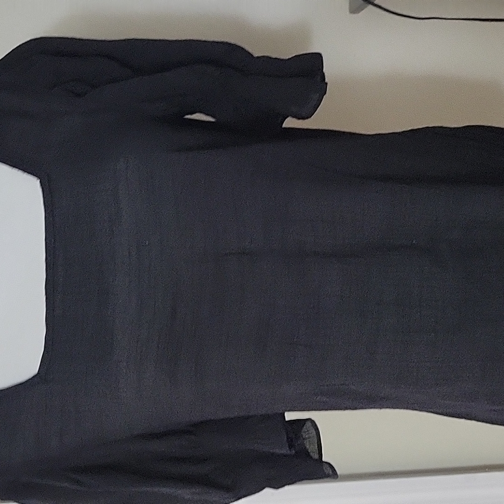 Black short sleeve blouse